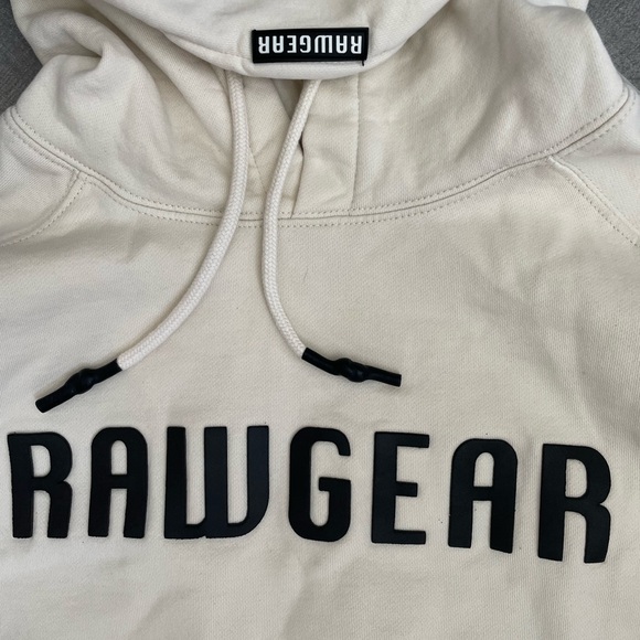 RAWGEAR Heavyweight Pullover Hoodie Cream  Mens Size X-Large - Picture 3 of 8